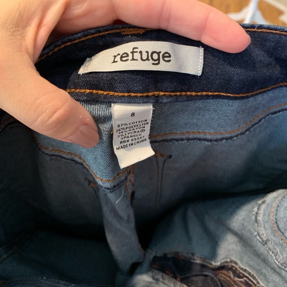 Refuge 8 Dark Denim Stretch Skinny Jeans - Picture 2 of 6